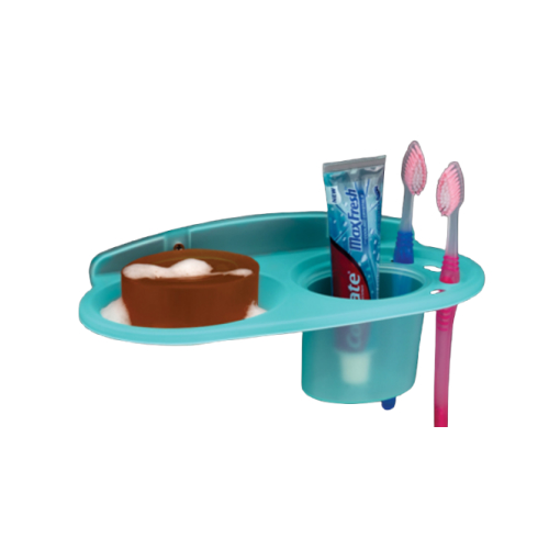 Soap Dish + Toothbrush Tumbler Holder